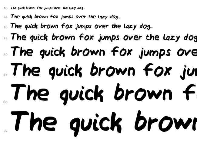 My Awesomated Handwriting font waterfall